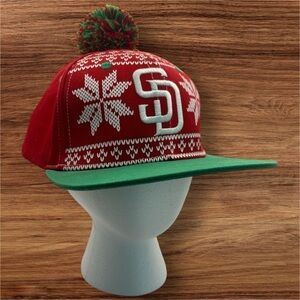 SAN DIEGO PADRES UGLY SWEATER SNAPBACK BASEBALL HAT 2017